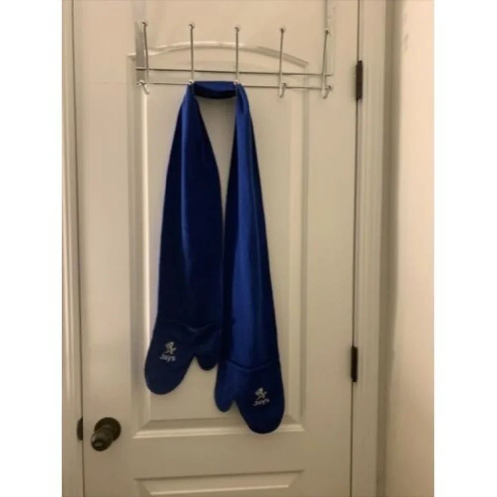 Adult Toronto Blue Jays Surtex Fleece Scarf Attached Mittens Blue